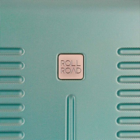 Valise cabine ROLL ROAD "India" turquoise | Bagage 4 roues format avion femme pas cher