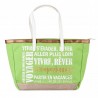 Sac de plage LES TROPÉZIENNES "Hermitage" vert pomme | Cabas été femme original pas cher Sac de plage LES TROPÉZIENNES "Hermitage" vert pomme | Cabas été femme original pas cher