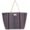 Sac de plage LES TROPEZIENNES "Aztèque" violet | Cabas été femme motif tendance ikat Sac de plage LES TROPEZIENNES "Aztèque" violet | Cabas été femme motif tendance ikat