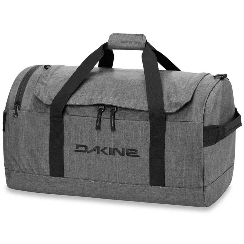 Sac de voyage DAKINE "EQ Duffle" 50L carbone | Grand sac de sport bagage pliable gain de place pas cher gris