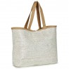 Sac de plage LES TROPEZIENNES "Panama" blanc | Cabas femme style panier bohème chic été Sac de plage LES TROPEZIENNES "Panama" blanc | Cabas femme style panier bohème chic été
