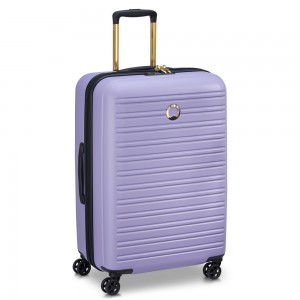 Valise 70cm DELSEY "Segur 2.0"  lavande | Bagage taille moyenne femme qualité marque française garantie violet