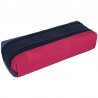 Trousse double TANN'S "Olivia" - bleu/rose | Fourreau 2 compartiments fille scolaire broderie fleurs Trousse double TANN'S "Olivia" - bleu/rose | Fourreau 2 compartiments fille scolaire broderie fleurs