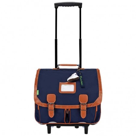 Cartable à roulettes TANN'S 41cm "Camille" marine l Sac trolley scolaire classique CE2 CM1 CM2 garçon fille Cartable à roulettes TANN'S 41cm "Camille" marine l Sac trolley scolaire classique CE2 CM1 CM2 garçon fille