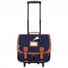 Cartable à roulettes TANN'S 41cm "Camille" marine l Sac trolley scolaire classique CE2 CM1 CM2 garçon fille Cartable à roulettes TANN'S 41cm "Camille" marine l Sac trolley scolaire classique CE2 CM1 CM2 garçon fille