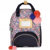 Sac à dos TANN'S XS "Antonia" bleu marine | Petit sac maternelle fille imprimé liberty or adaptable trottinette Sac à dos TANN'S XS "Antonia" bleu marine | Petit sac maternelle fille imprimé liberty or adaptable trottinette