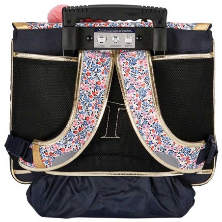 Cartable à roulettes TANN'S 38cm "Antonia" marine | Sac trolley scolaire école primaire CE1 CE2 fille imprimé fleuri liberty Cartable à roulettes TANN'S 38cm "Antonia" marine | Sac trolley scolaire école primaire CE1 CE2 fille imprimé fleuri liberty
