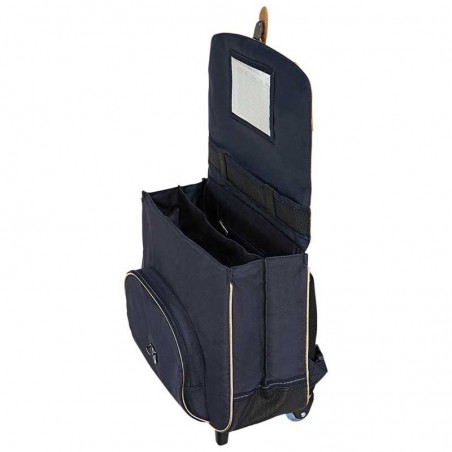 Cartable à roulettes TANN'S 38cm "Antonia" marine | Sac trolley scolaire école primaire CE1 CE2 fille imprimé fleuri liberty Cartable à roulettes TANN'S 38cm "Antonia" marine | Sac trolley scolaire école primaire CE1 CE2 fille imprimé fleuri liberty