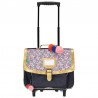 Cartable à roulettes TANN'S 38cm "Antonia" marine | Sac trolley scolaire école primaire CE1 CE2 fille imprimé fleuri liberty Cartable à roulettes TANN'S 38cm "Antonia" marine | Sac trolley scolaire école primaire CE1 CE2 fille imprimé fleuri liberty