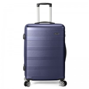 Valise grande taille 70cm BENZI "Spinner" bleu | Grand bagage rigide avion pas cher