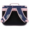 Cartable TANN'S 35cm "Suzie" bleu marine rose | Sac scolaire fille école maternelle grande section primaire CP CE1 motif coeurs Cartable TANN'S 35cm "Suzie" bleu marine rose | Sac scolaire fille école maternelle grande section primaire CP CE1 motif coeurs