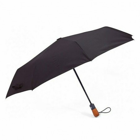 Parapluie ouverture fermeture automatique uni BENZI noir | Parapluie de poche homme femme élégant pas cher