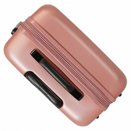 Valise extensible 70cm ROLL ROAD "India" rose nude | Bagage taille moyenne séjour 1 semaine femme rigide avion Valise extensible 70cm ROLL ROAD "India" rose nude | Bagage taille moyenne séjour 1 semaine femme rigide avion