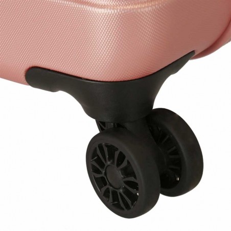 Valise extensible 70cm ROLL ROAD "India" rose nude | Bagage taille moyenne séjour 1 semaine femme rigide avion Valise extensible 70cm ROLL ROAD "India" rose nude | Bagage taille moyenne séjour 1 semaine femme rigide avion