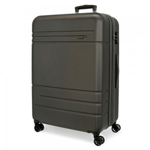 Valise extensible 78cm MOVOM "Galaxy 2.0" anthracite | Bagage grande taille séjour 2 semaines solide garantie 3 ans