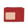 Porte-cartes compact en cuir KATANA rouge | Porte-monnaie portefeuille femme petit format femme Porte-cartes compact en cuir KATANA rouge | Porte-monnaie portefeuille femme petit format femme