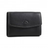 Porte-monnaie multifonctions en cuir KATANA noir | porte-cartes femme maroquinerie pas cher Porte-monnaie multifonctions en cuir KATANA noir | porte-cartes femme maroquinerie pas cher