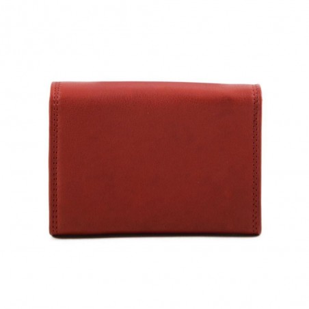 Porte-monnaie multifonctions en cuir KATANA rouge | porte-cartes femme maroquinerie pas cher Porte-monnaie multifonctions en cuir KATANA rouge | porte-cartes femme maroquinerie pas cher