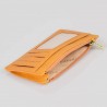 Porte-cartes compact en cuir KATANA jaune | Porte-monnaie portefeuille femme petit format femme Porte-cartes compact en cuir KATANA jaune | Porte-monnaie portefeuille femme petit format femme