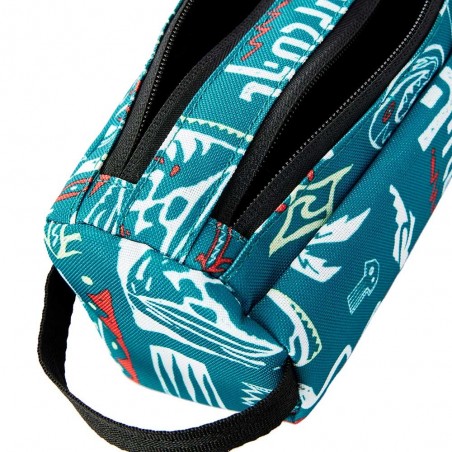 Trousse double garçon RIP CURL océan | Fourreau scolaire 2 compartiments école primaire motif surf original pas cher