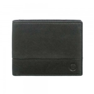 Portefeuille en cuir homme SERGE BLANCO "Anchorage" noir | Porte-monnaie porte-cartes cuir véritable qualité marque française