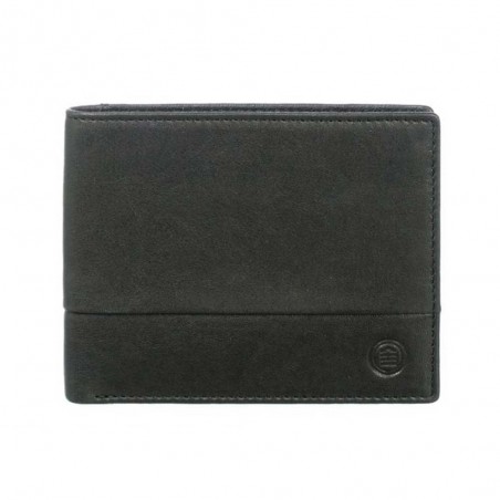 Portefeuille en cuir homme SERGE BLANCO "Anchorage" noir | Porte-monnaie porte-cartes cuir véritable qualité marque française