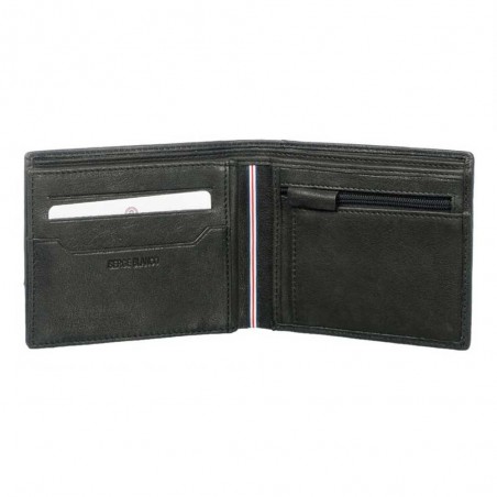 Portefeuille en cuir homme SERGE BLANCO "Anchorage" noir | Porte-monnaie porte-cartes cuir véritable qualité marque française