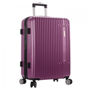 Valise extensible 66cm SNOWBALL "Carbon Robust" violet | Bagage taille moyenne séjour 1 semaine solide pas cher
