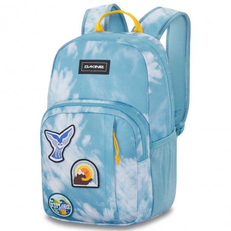 Sac à dos DAKINE "Kids Campus" 18L nature vibes | Sac enfant scolaire école primaire loisirs bleu écussons animaux