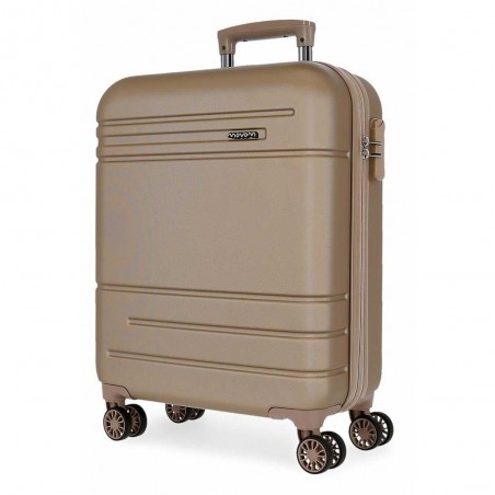 Valise cabine 55cm MOVOM "Galaxy 2.0" champagne | Bagage rigide petite taille avion garantie 3 ans pas cher