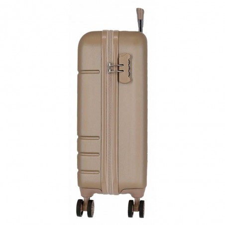 Valise cabine 55cm MOVOM "Galaxy 2.0" champagne | Bagage rigide petite taille avion garantie 3 ans pas cher