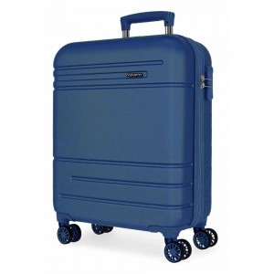 Valise cabine 55cm MOVOM "Galaxy 2.0" bleu marine | Bagage rigide petite taille avion garantie 3 ans pas cher