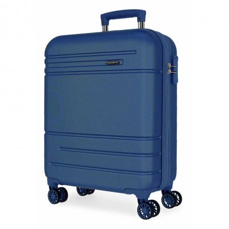 Valise cabine 55cm MOVOM "Galaxy 2.0" bleu marine | Bagage rigide petite taille avion garantie 3 ans pas cher