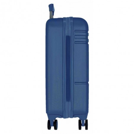 Valise cabine 55cm MOVOM "Galaxy 2.0" bleu marine | Bagage rigide petite taille avion garantie 3 ans pas cher
