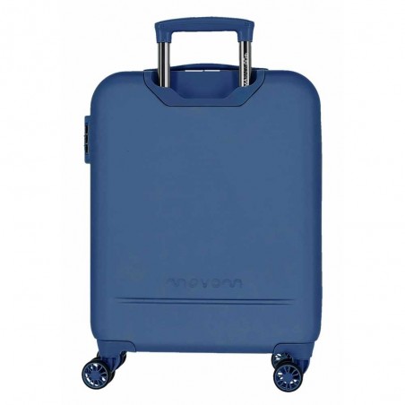 Valise cabine 55cm MOVOM "Galaxy 2.0" bleu marine | Bagage rigide petite taille avion garantie 3 ans pas cher