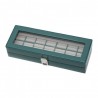 Coffret à bagues en cuir DAVIDTS "Chrome" vert | Boîte à bijoux femme luxe pas cher cuir véritable rangement bagues Coffret à bagues en cuir DAVIDTS "Chrome" vert | Boîte à bijoux femme luxe pas cher cuir véritable rangement bagues