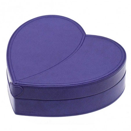 Coffret à bijoux DAVIDTS "Grand Coeur" violet | Grande boite à bijoux femme luxe