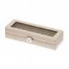 Coffret à bagues DAVIDTS "Euclide" beige taupe | Boite à bijoux baguier pas cher Coffret à bagues DAVIDTS "Euclide" beige taupe | Boite à bijoux baguier pas cher