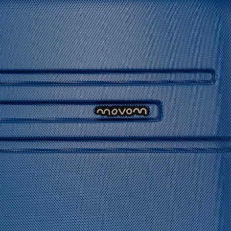 Valise extensible 78cm MOVOM "Galaxy 2.0" bleu marine | Bagage grande taille séjour 2 semaines pas cher qualité garantie 3 ans