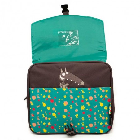 Cartable maternelle 32cm LES DÉGLINGOS x LOUP | Sac à dos scolaire école maternelle CP fille garçon Loup Auzou pas cher