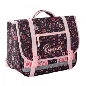 Cartable fille RIP CURL 38cm "Ditsy" noir | Sac scolaire CP CE1 CE2 pas cher