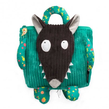 Sac à dos velours LES DÉGLINGOS x LOUP | Sac crèche maternelle Loup Auzou original Sac à dos velours LES DÉGLINGOS x LOUP | Sac crèche maternelle Loup Auzou original