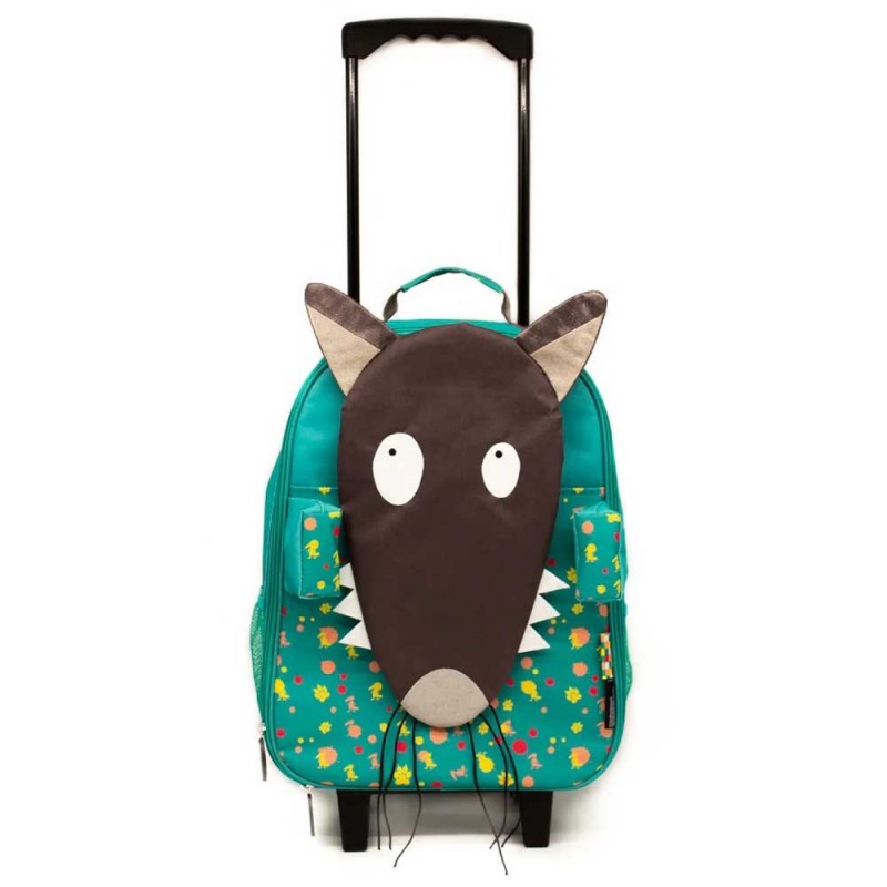 Valise trolley enfant LES DÉGLINGOS x LOUP | Valise garçon fille petit format cabine originale pas chère