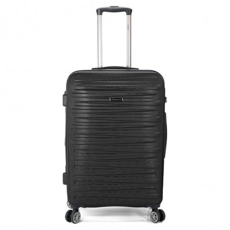 Valise cabine extensible BENZI "Sword" noir | Bagage avion petite taille coque rigide légère