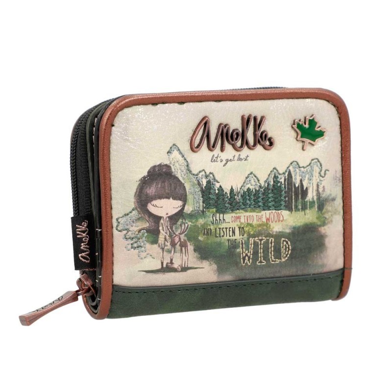 Portefeuille mini femme ANEKKE "Canada" | Porte-monnaie porte-cartes original pas cher