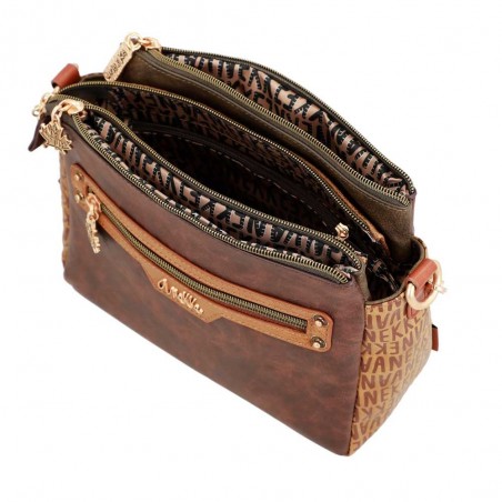 Sac bandoulière 3 cpts ANEKKE "Urban" | Sac à main femme automne hiver élégant original pas cher Sac bandoulière 3 cpts ANEKKE "Urban" | Sac à main femme automne hiver élégant original pas cher