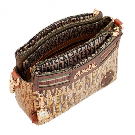 Sac bandoulière 3 cpts ANEKKE "Urban" | Sac à main femme automne hiver élégant original pas cher Sac bandoulière 3 cpts ANEKKE "Urban" | Sac à main femme automne hiver élégant original pas cher