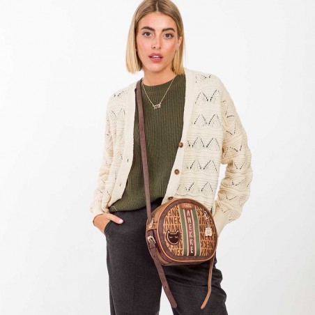 Sac bandoulière rond ANEKKE "Urban" | Sac à main femme automne hiver élégant original pas cher