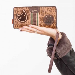 Portefeuille tout-en-un femme ANEKKE "Urban" | Compagnon porte-monnaie porte-cartes grand format original pas cher