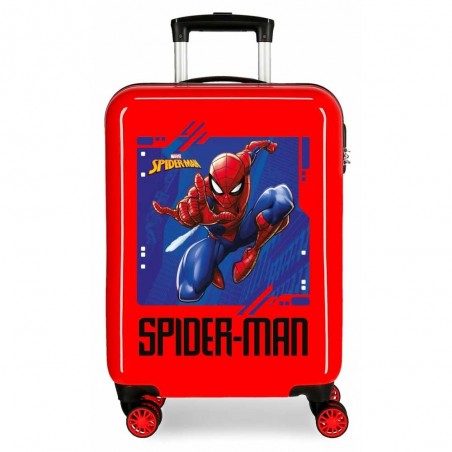 Valise cabine SPIDERMAN "Streets" rouge | Bagage enfant 55cm avion original superhéros Marvel dessin animé qualité supérieure